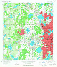 Orlando West Florida Historical topographic map, 1:24000 scale, 7.5 X 7.5 Minute, Year 1956