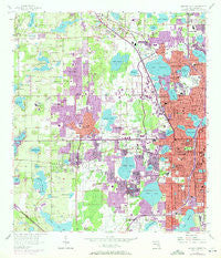 Orlando West Florida Historical topographic map, 1:24000 scale, 7.5 X 7.5 Minute, Year 1956