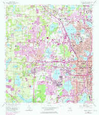 Orlando West Florida Historical topographic map, 1:24000 scale, 7.5 X 7.5 Minute, Year 1956