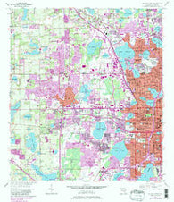 Orlando West Florida Historical topographic map, 1:24000 scale, 7.5 X 7.5 Minute, Year 1956