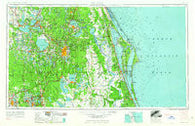 Orlando Florida Historical topographic map, 1:250000 scale, 1 X 2 Degree, Year 1962