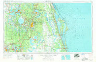 Orlando Florida Historical topographic map, 1:250000 scale, 1 X 2 Degree, Year 1955