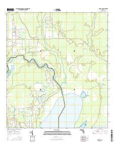 Osceola Florida Current topographic map, 1:24000 scale, 7.5 X 7.5 Minute, Year 2015