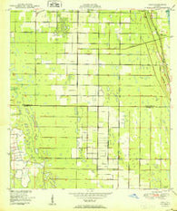 Oslo Florida Historical topographic map, 1:24000 scale, 7.5 X 7.5 Minute, Year 1950