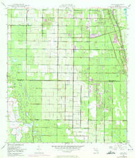 Oslo Florida Historical topographic map, 1:24000 scale, 7.5 X 7.5 Minute, Year 1949