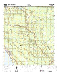 Overstreet Florida Current topographic map, 1:24000 scale, 7.5 X 7.5 Minute, Year 2015