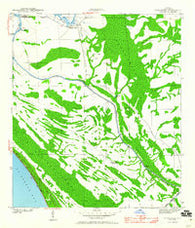Overstreet Florida Historical topographic map, 1:24000 scale, 7.5 X 7.5 Minute, Year 1943