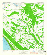 Overstreet Florida Historical topographic map, 1:24000 scale, 7.5 X 7.5 Minute, Year 1943