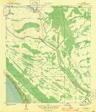Overstreet Florida Historical topographic map, 1:31680 scale, 7.5 X 7.5 Minute, Year 1943