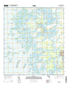 Ozello Florida Current topographic map, 1:24000 scale, 7.5 X 7.5 Minute, Year 2015