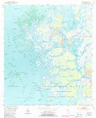 Ozello Florida Historical topographic map, 1:24000 scale, 7.5 X 7.5 Minute, Year 1954