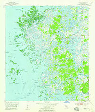 Ozello Florida Historical topographic map, 1:24000 scale, 7.5 X 7.5 Minute, Year 1954