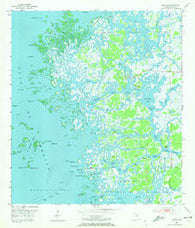 Ozello Florida Historical topographic map, 1:24000 scale, 7.5 X 7.5 Minute, Year 1954