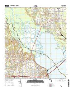 Pace Florida Current topographic map, 1:24000 scale, 7.5 X 7.5 Minute, Year 2015
