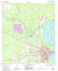 Palatka Florida Historical topographic map, 1:24000 scale, 7.5 X 7.5 Minute, Year 1968