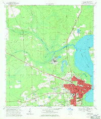 Palatka Florida Historical topographic map, 1:24000 scale, 7.5 X 7.5 Minute, Year 1968