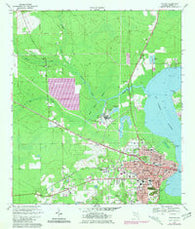 Palatka Florida Historical topographic map, 1:24000 scale, 7.5 X 7.5 Minute, Year 1968