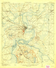 Palatka Florida Historical topographic map, 1:62500 scale, 15 X 15 Minute, Year 1915