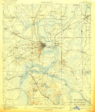 Palatka Florida Historical topographic map, 1:62500 scale, 15 X 15 Minute, Year 1915