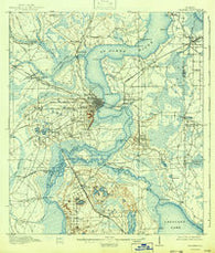 Palatka Florida Historical topographic map, 1:62500 scale, 15 X 15 Minute, Year 1915