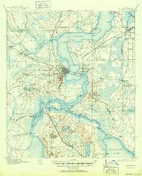 Palatka Florida Historical topographic map, 1:62500 scale, 15 X 15 Minute, Year 1915