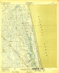 Palm Valley Florida Historical topographic map, 1:62500 scale, 15 X 15 Minute, Year 1918