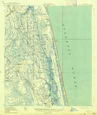 Palm Valley Florida Historical topographic map, 1:62500 scale, 15 X 15 Minute, Year 1918