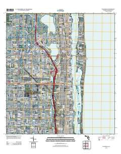 Palm Beach Florida Historical topographic map, 1:24000 scale, 7.5 X 7.5 Minute, Year 2012