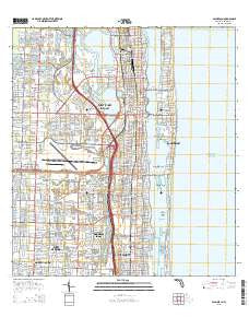 Palm Beach Florida Current topographic map, 1:24000 scale, 7.5 X 7.5 Minute, Year 2015