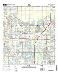 Palm Beach Farms Florida Current topographic map, 1:24000 scale, 7.5 X 7.5 Minute, Year 2015