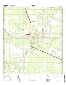 Palmdale Florida Current topographic map, 1:24000 scale, 7.5 X 7.5 Minute, Year 2015