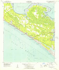Panama City Beach Florida Historical topographic map, 1:24000 scale, 7.5 X 7.5 Minute, Year 1955