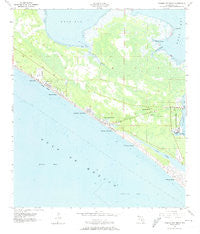 Panama City Beach Florida Historical topographic map, 1:24000 scale, 7.5 X 7.5 Minute, Year 1955