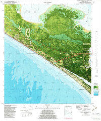Panama City Beach Florida Historical topographic map, 1:24000 scale, 7.5 X 7.5 Minute, Year 1982