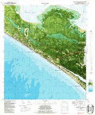 Panama City Beach Florida Historical topographic map, 1:24000 scale, 7.5 X 7.5 Minute, Year 1982
