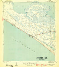 Panama City Beach Florida Historical topographic map, 1:31680 scale, 7.5 X 7.5 Minute, Year 1943
