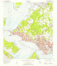 Panama City Florida Historical topographic map, 1:24000 scale, 7.5 X 7.5 Minute, Year 1956