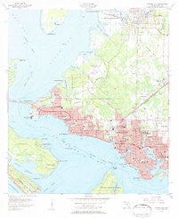 Panama City Florida Historical topographic map, 1:24000 scale, 7.5 X 7.5 Minute, Year 1956