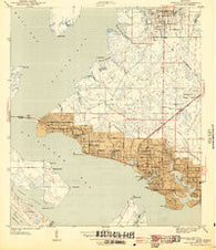 Panama City Florida Historical topographic map, 1:31680 scale, 7.5 X 7.5 Minute, Year 1943