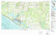 Panama City Florida Historical topographic map, 1:100000 scale, 30 X 60 Minute, Year 1981