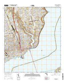 Pensacola Florida Current topographic map, 1:24000 scale, 7.5 X 7.5 Minute, Year 2015
