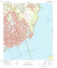 Pensacola Florida Historical topographic map, 1:24000 scale, 7.5 X 7.5 Minute, Year 1970