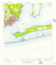 Pensacola Florida Historical topographic map, 1:62500 scale, 15 X 15 Minute, Year 1941