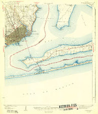 Pensacola Florida Historical topographic map, 1:62500 scale, 15 X 15 Minute, Year 1942