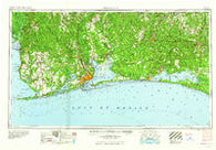 Pensacola Florida Historical topographic map, 1:250000 scale, 1 X 2 Degree, Year 1960