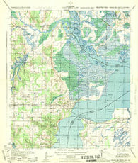 Perdido Bay North Alabama Historical topographic map, 1:25000 scale, 7.5 X 7.5 Minute, Year 1944