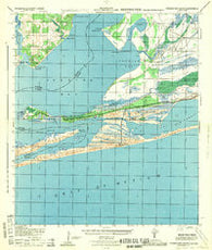 Perdido Bay South Florida Historical topographic map, 1:25000 scale, 7.5 X 7.5 Minute, Year 1944