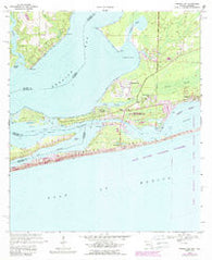 Perdido Bay Florida Historical topographic map, 1:24000 scale, 7.5 X 7.5 Minute, Year 1970