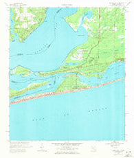 Perdido Bay Florida Historical topographic map, 1:24000 scale, 7.5 X 7.5 Minute, Year 1970