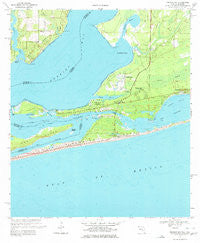 Perdido Bay Florida Historical topographic map, 1:24000 scale, 7.5 X 7.5 Minute, Year 1970